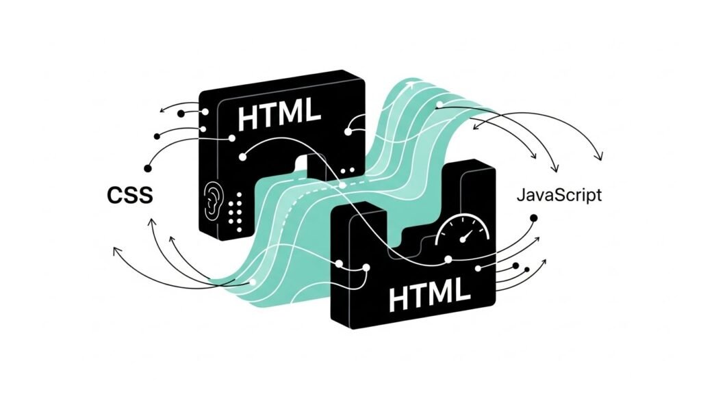 Boas práticas de HTML CSS e JS. acessibilidade na web