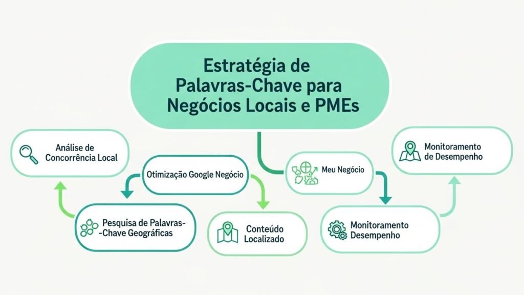 Estratégia de palavras-chave para negócios locais e PMEs