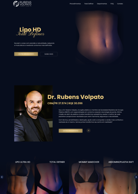 Landing Page – Rubens Volpato